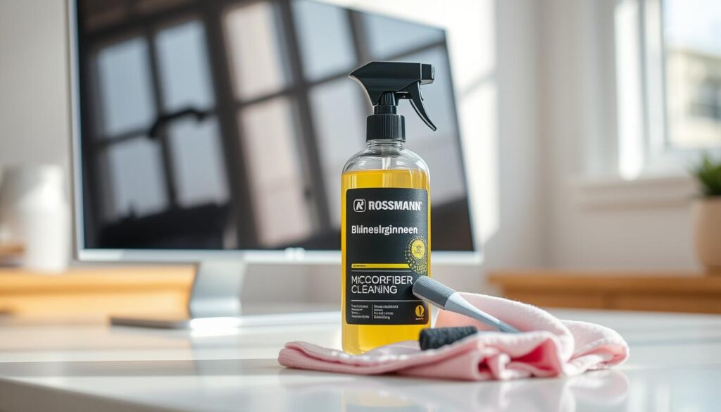 Rossmann Bildschirm Reinigungsset Anwendung