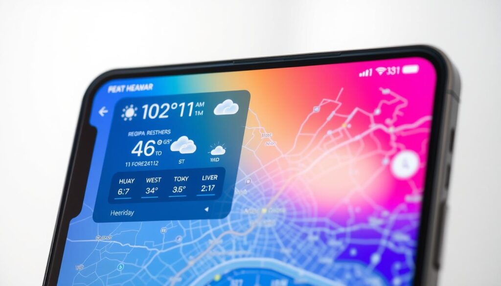 Regionale Wettervorhersage Smartphone-App Regionale Wettervorhersage Smartphone-App