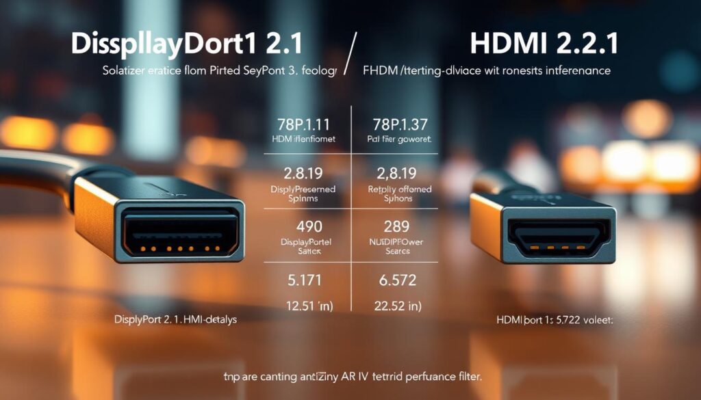 DisplayPort 2.1 und HDMI 2.1 Vergleich DisplayPort 2.1 und HDMI 2.1 Vergleich