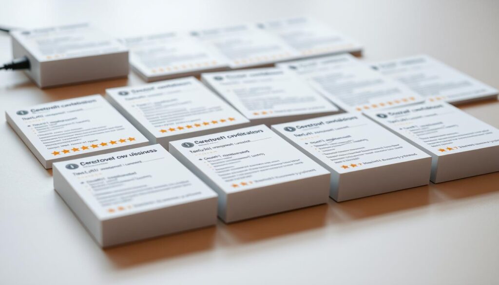 A well-lit, high-resolution photograph of a collection of user review cards for the Devolo Dlan 1200+ powerline adapter. The cards are arranged neatly on a clean, neutral-colored surface, showcasing a variety of customer ratings and comments. The lighting is soft and diffused, highlighting the detailed text and graphics on the cards. The depth of field is shallow, gently blurring the background to maintain focus on the review content. The overall composition is balanced and visually appealing, conveying a sense of credibility and reliability for the product. A well-lit, high-resolution photograph of a collection of user review cards for the Devolo Dlan 1200+ powerline adapter. The cards are arranged neatly on a clean, neutral-colored surface, showcasing a variety of customer ratings and comments. The lighting is soft and diffused, highlighting the detailed text and graphics on the cards. The depth of field is shallow, gently blurring the background to maintain focus on the review content. The overall composition is balanced and visually appealing, conveying a sense of credibility and reliability for the product.