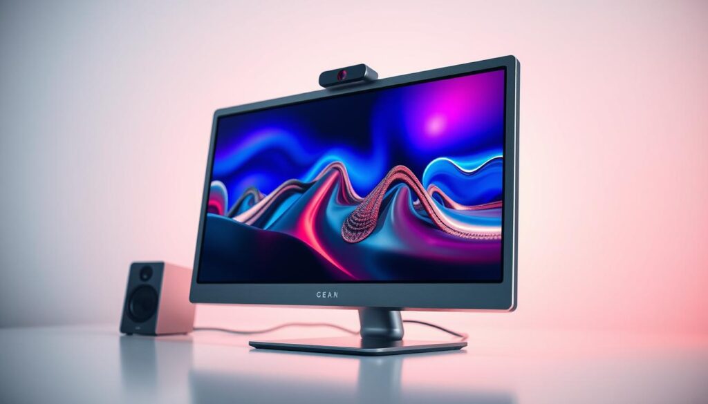 Besprechungsmonitor mit integrierten Funktionen Besprechungsmonitor mit integrierten Funktionen