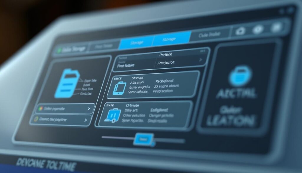 Speicherplatzverwaltung Diagramm