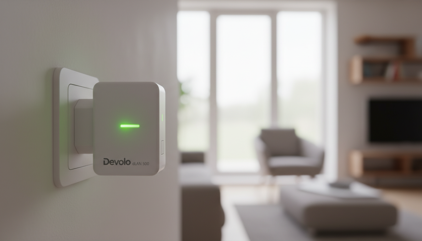 Devolo dLAN 500 blinkt grün
