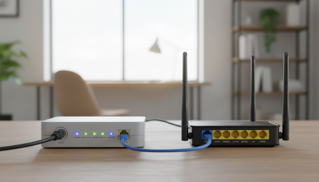 technischer unterschied modem router