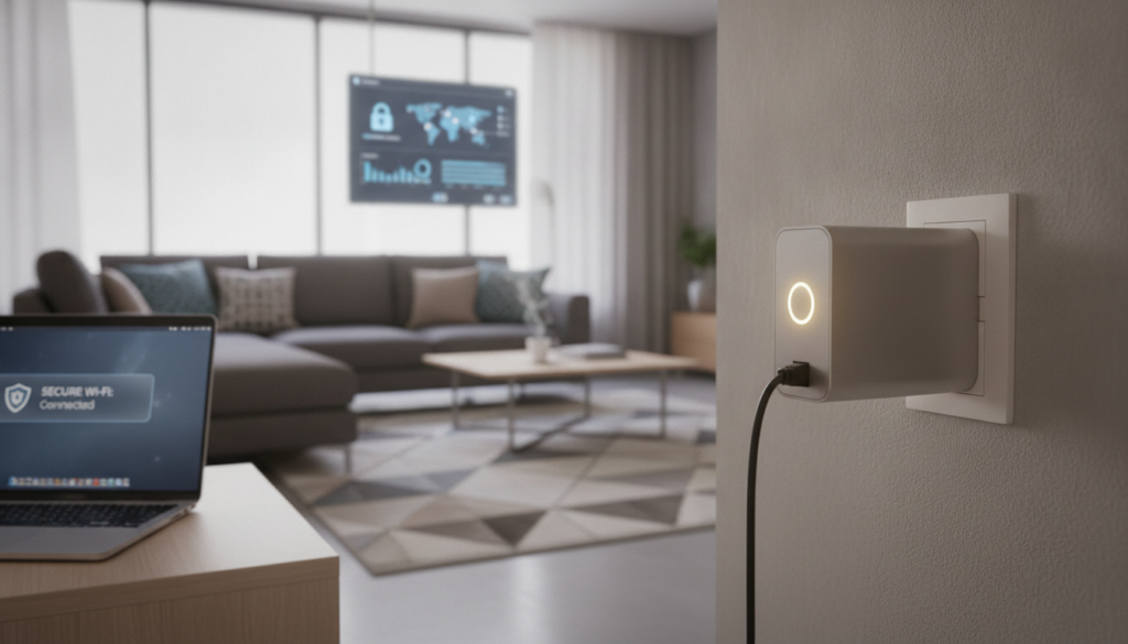Sicheres WLAN und verschlüsselte Powerline-Verbindung Sicheres WLAN und verschlüsselte Powerline-Verbindung